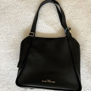 MARC JACOBS Black Leather Tote Bag